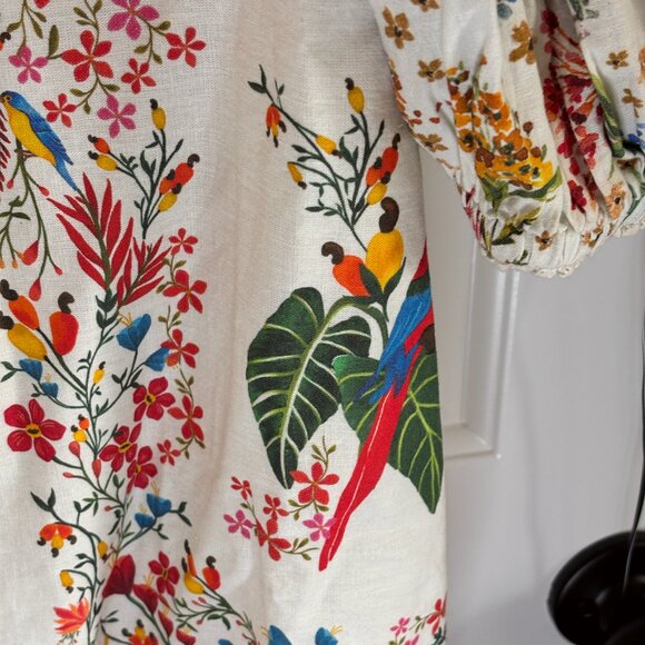 NWT Farm RIO Women's Size Large Delicate Forest Scarves Mini Dress - Picture 10 of 15